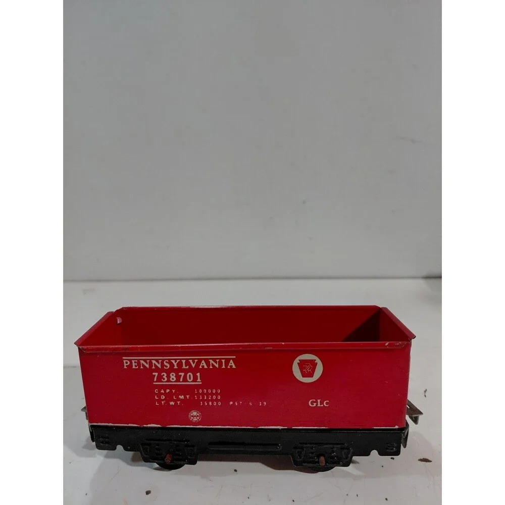 Marx Electric Train 738701 O Gauge Model Railroad Tin Plate Pennsylvania Hopper